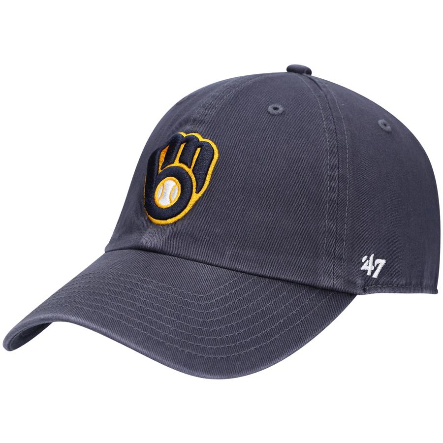 Milwaukee Brewers '47 Heritage Clean Up Adjustable Hat - Navy