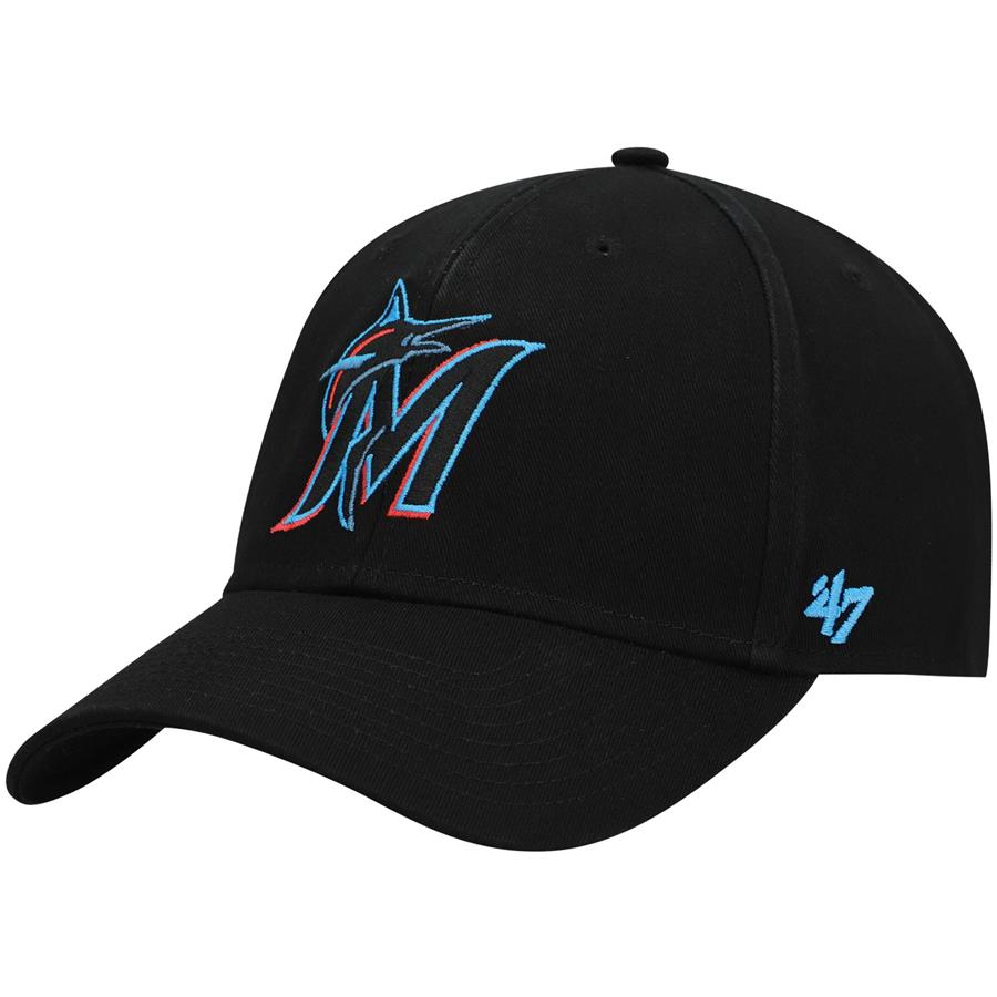 Miami Marlins '47 Legend MVP Adjustable Hat - Black