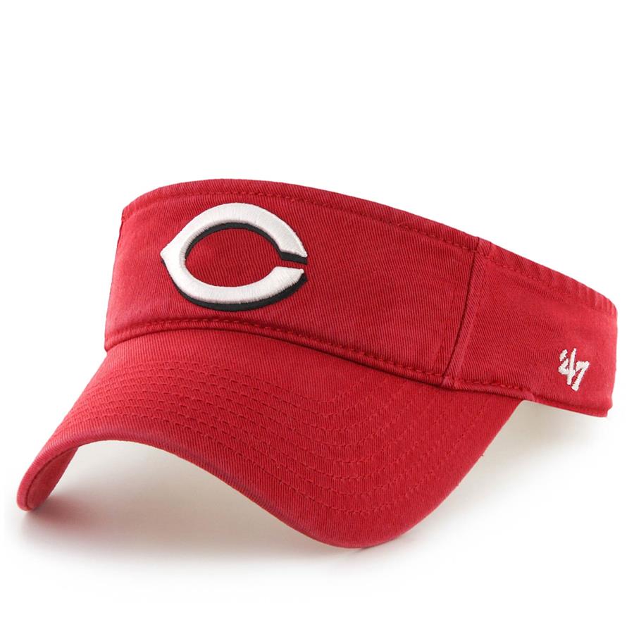 Cincinnati Reds '47 Clean Up Adjustable Visor - Red