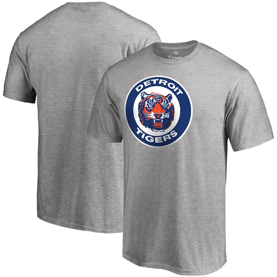 Detroit Tigers Fanatics Branded Huntington T-Shirt - Heathered Gray