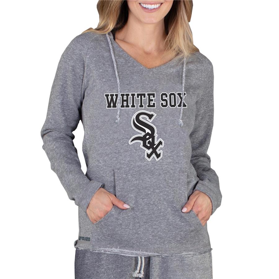 Chicago White Sox Concepts Sport Women's Mainstream Terry Long Sleeve Hoodie Top - Gray