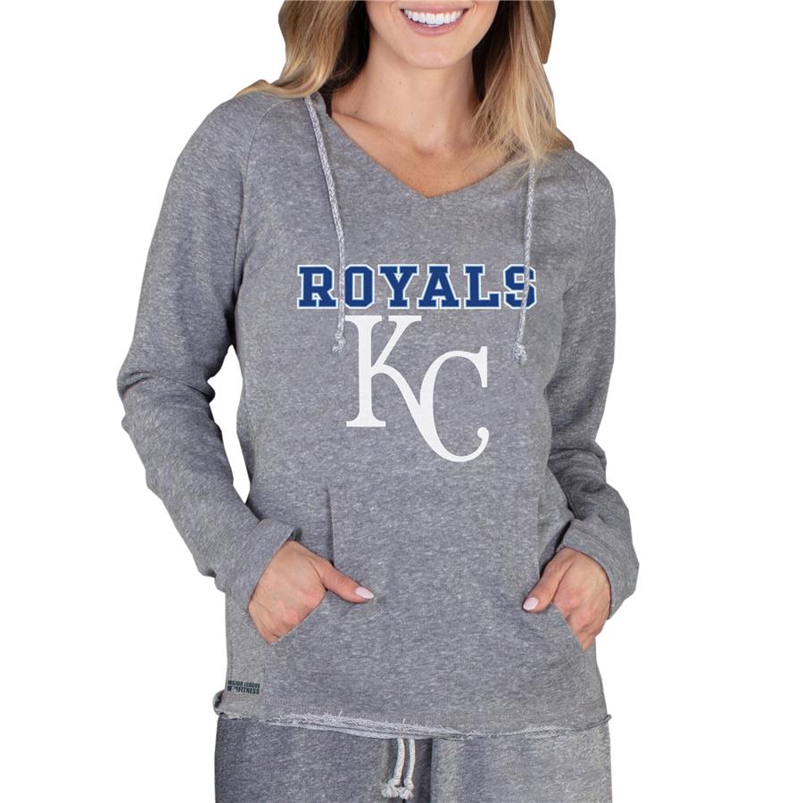 Женский лонгслив Kansas City Royals Concepts Sport Mainstream Terry Hoodie (серый)