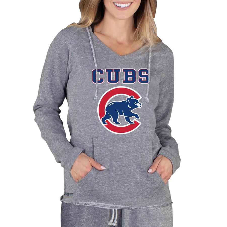 Женский лонгслив Chicago Cubs Concepts Sport Mainstream Terry Hoodie (серый)