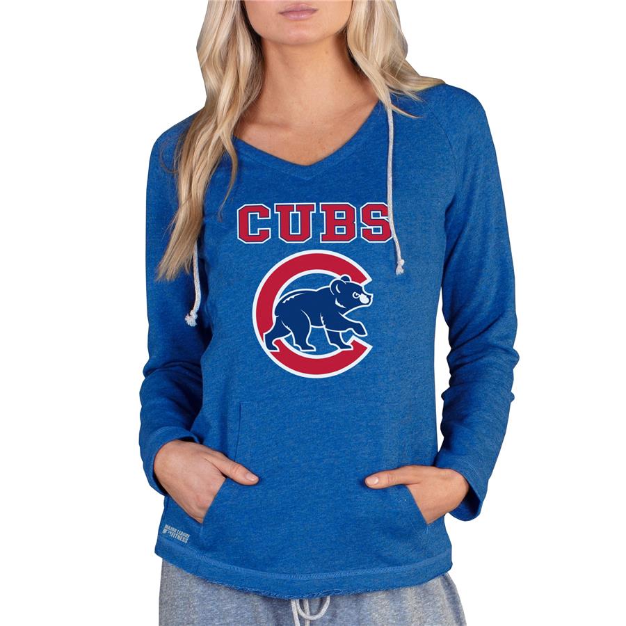 Женский лонгслив Chicago Cubs Concepts Sport Mainstream Terry Hoodie (синий)