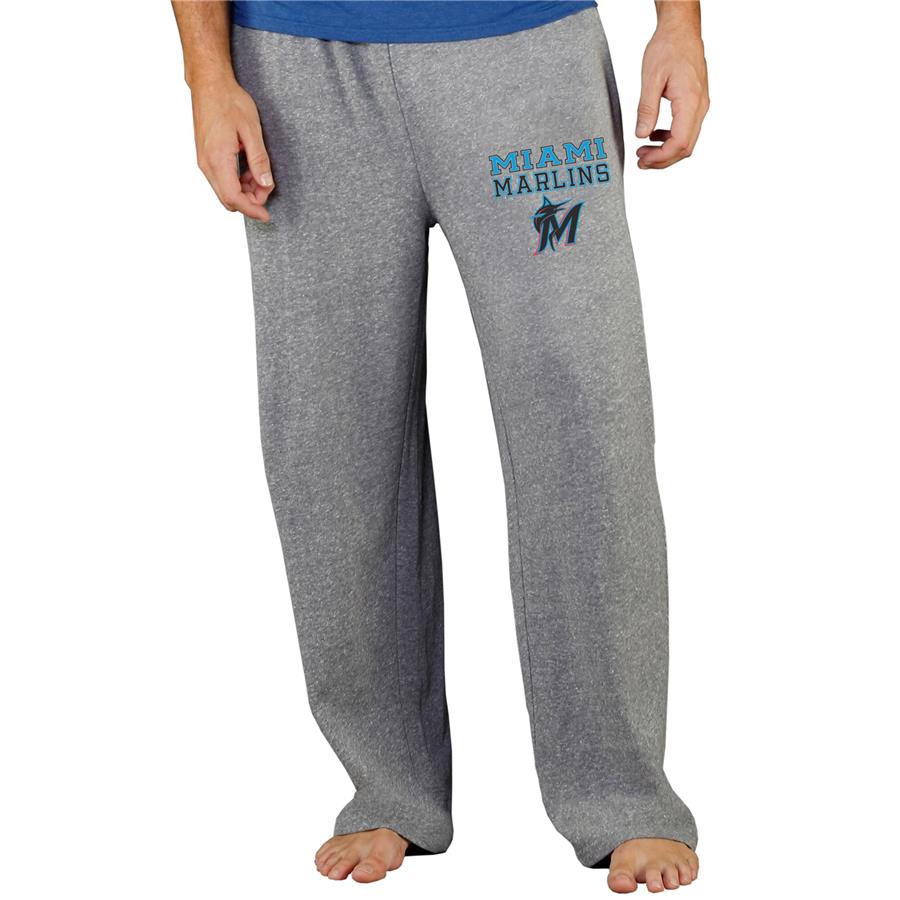 Miami Marlins Concepts Sport Team Mainstream Terry Pants - Gray