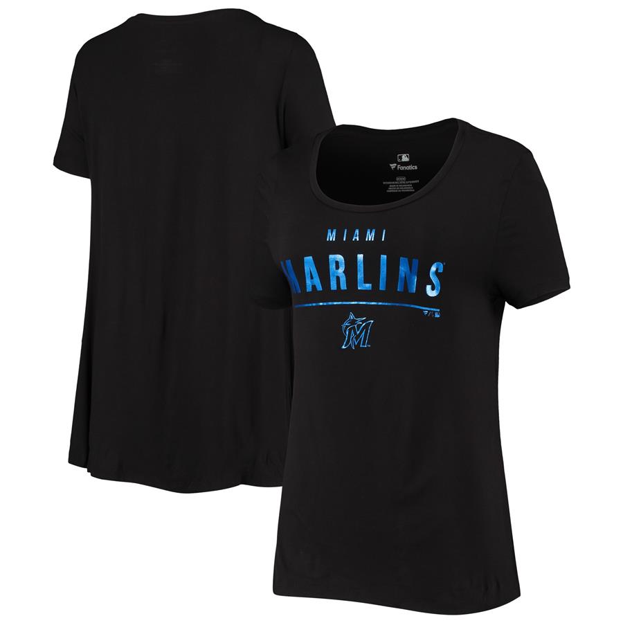 Miami Marlins Fanatics Branded Over Everything T-Shirt - Black