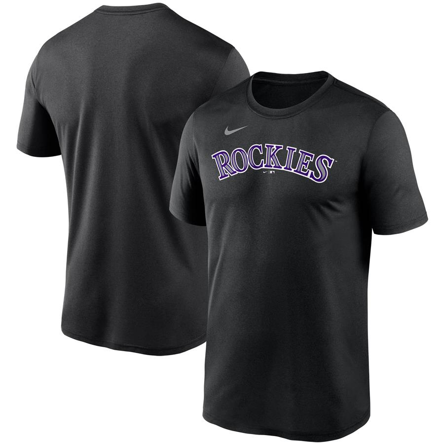 Colorado Rockies Nike Wordmark Legend T-Shirt - Black