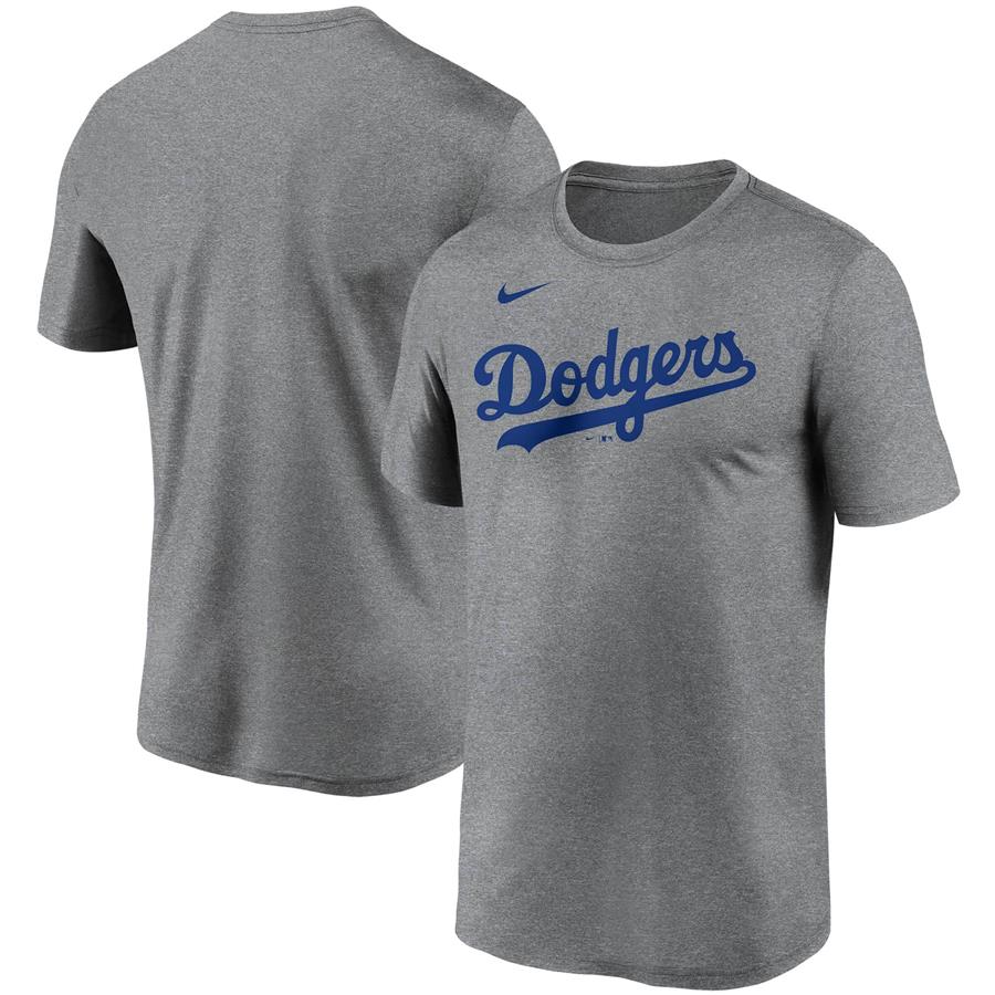 Los Angeles Dodgers Nike Wordmark Legend T-Shirt - Gray