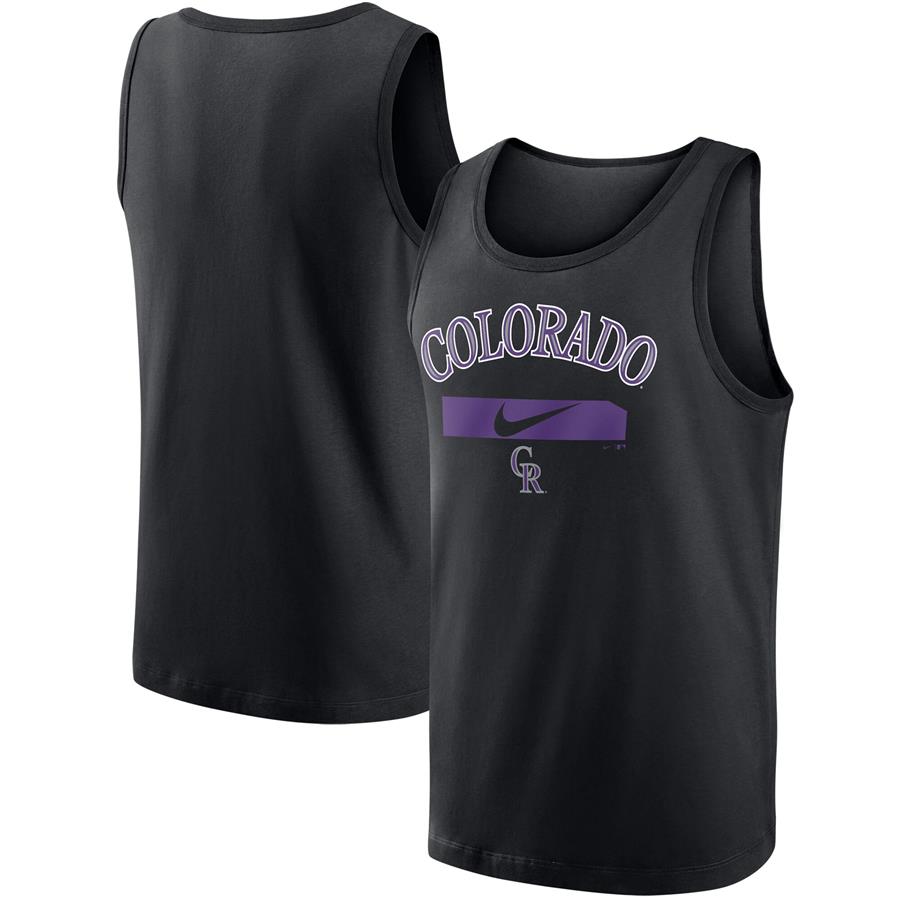 Colorado Rockies Nike City Swoosh Classic Tank Top - Black