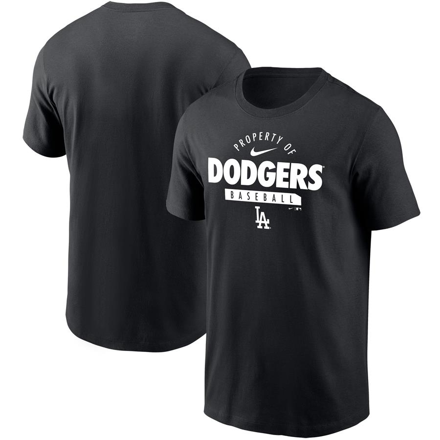 Los Angeles Dodgers Nike Primetime Property Of Practice T-Shirt - Black