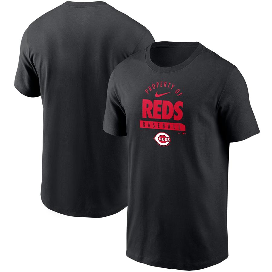 Cincinnati Reds Nike Primetime Property Of Practice T-Shirt - Black