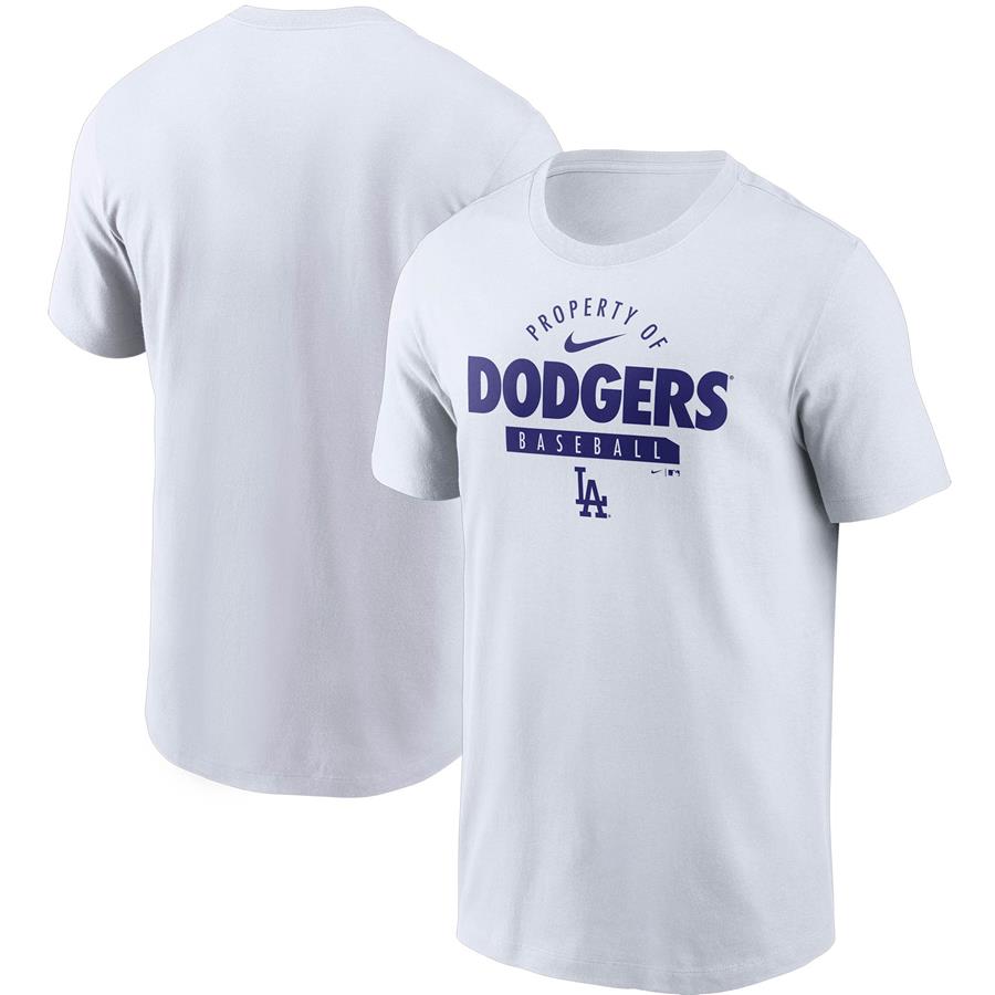 Los Angeles Dodgers Nike Primetime Property Of Practice T-Shirt - White