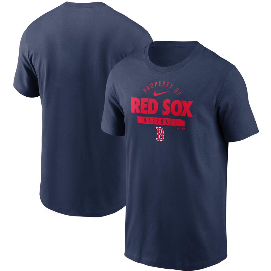 Boston Red Sox Nike Primetime Property Of Practice T-Shirt - Navy