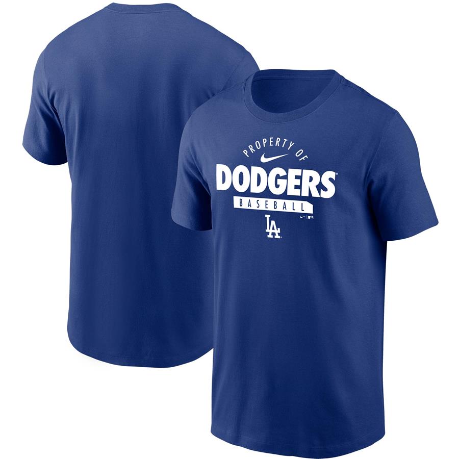 Los Angeles Dodgers Nike Primetime Property Of Practice T-Shirt - Royal