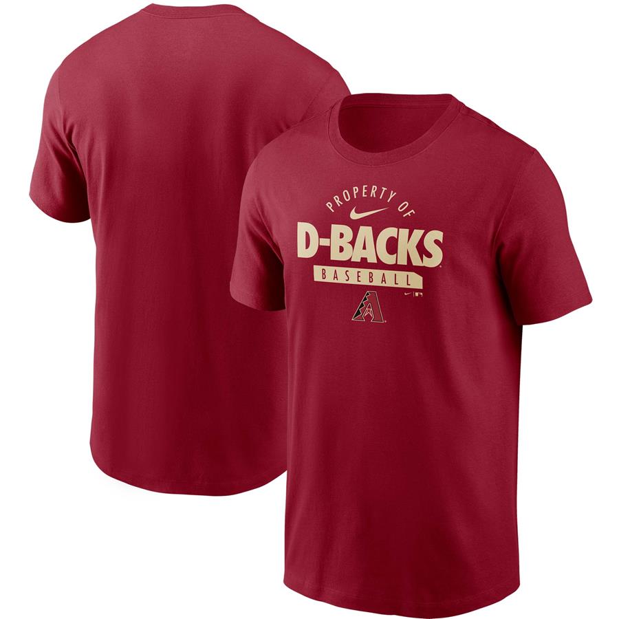 Arizona Diamondbacks Nike Primetime Property Of Practice T-Shirt - Red