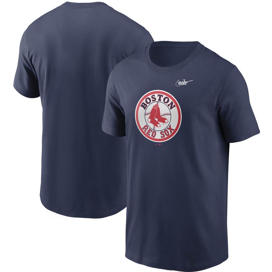 Boston Red Sox Nike Cooperstown Collection Logo T-Shirt - Navy