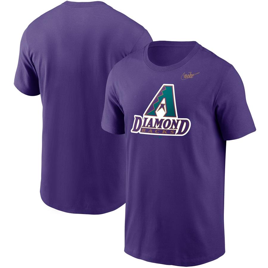 Arizona Diamondbacks Nike Cooperstown Collection Logo T-Shirt - Purple