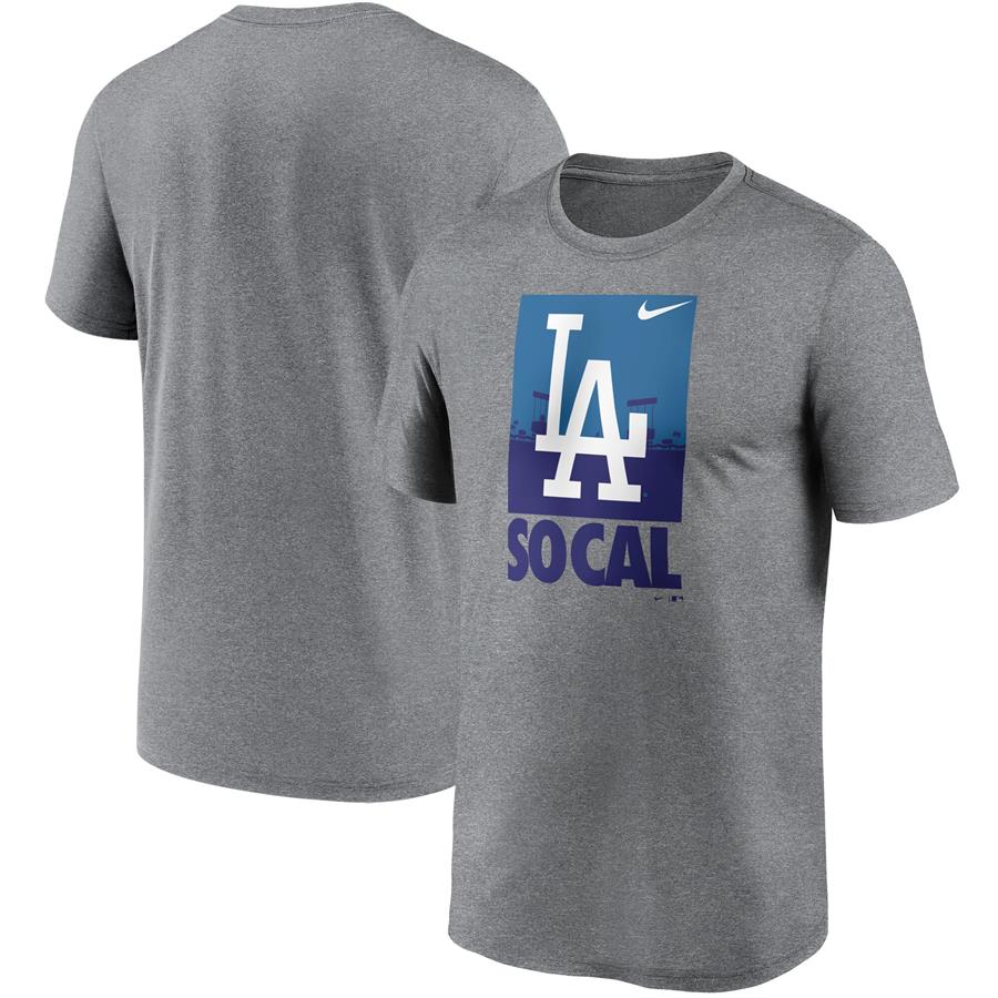 Los Angeles Dodgers Nike Local Logo Legend T-Shirt - Heathered Gray