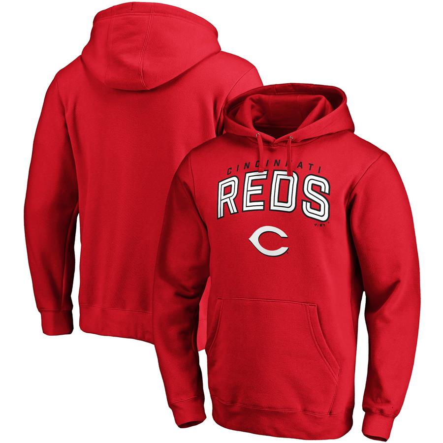Cincinnati Reds Fanatics Branded Line Up Master the Game Pullover Hoodie - Red