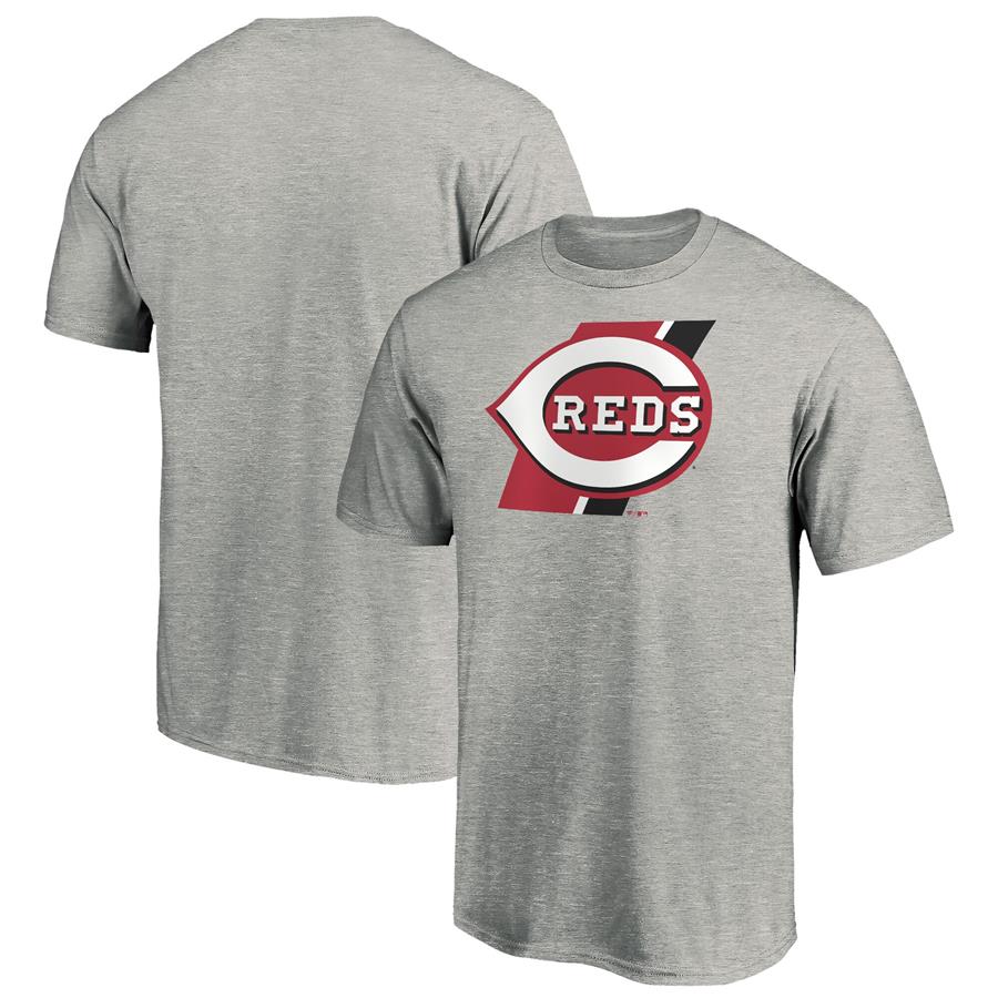 Cincinnati Reds Fanatics Branded Prep Squad T-Shirt - Heathered Gray
