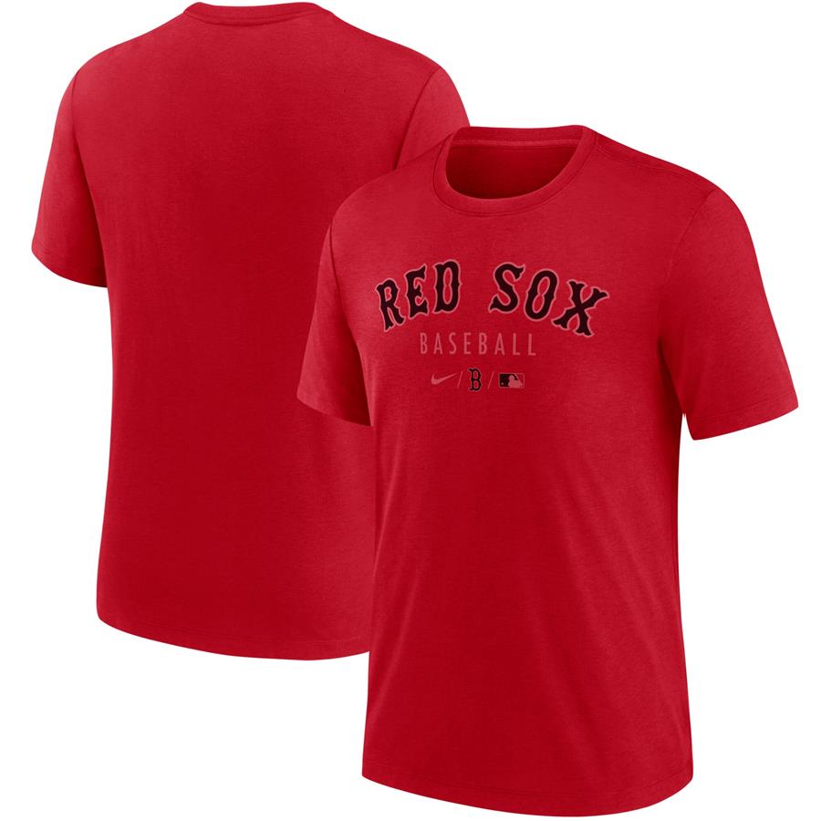 Boston Red Sox Nike Authentic Collection Early Work Performance Tri-Blend T-Shirt - Red