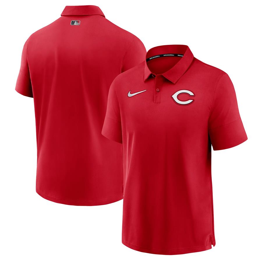 Cincinnati Reds Nike Authentic Collection Flex Performance Polo - Red