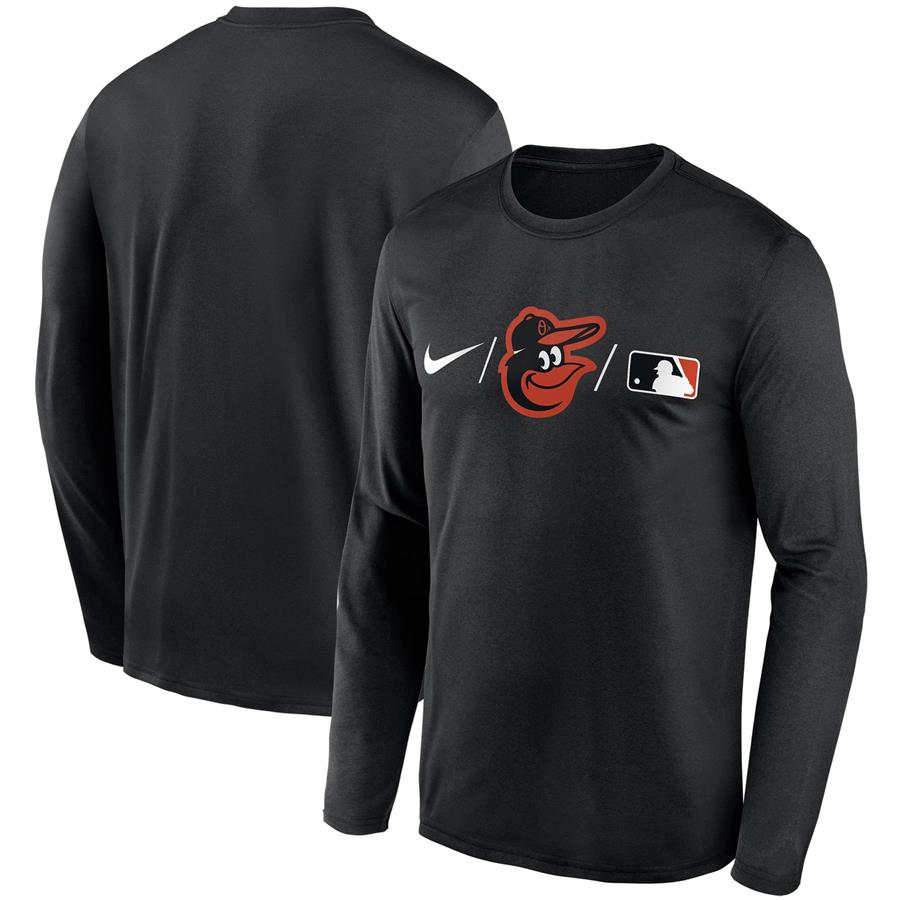 Baltimore Orioles Nike Authentic Collection Team Legend Performance Long Sleeve T-Shirt - Black