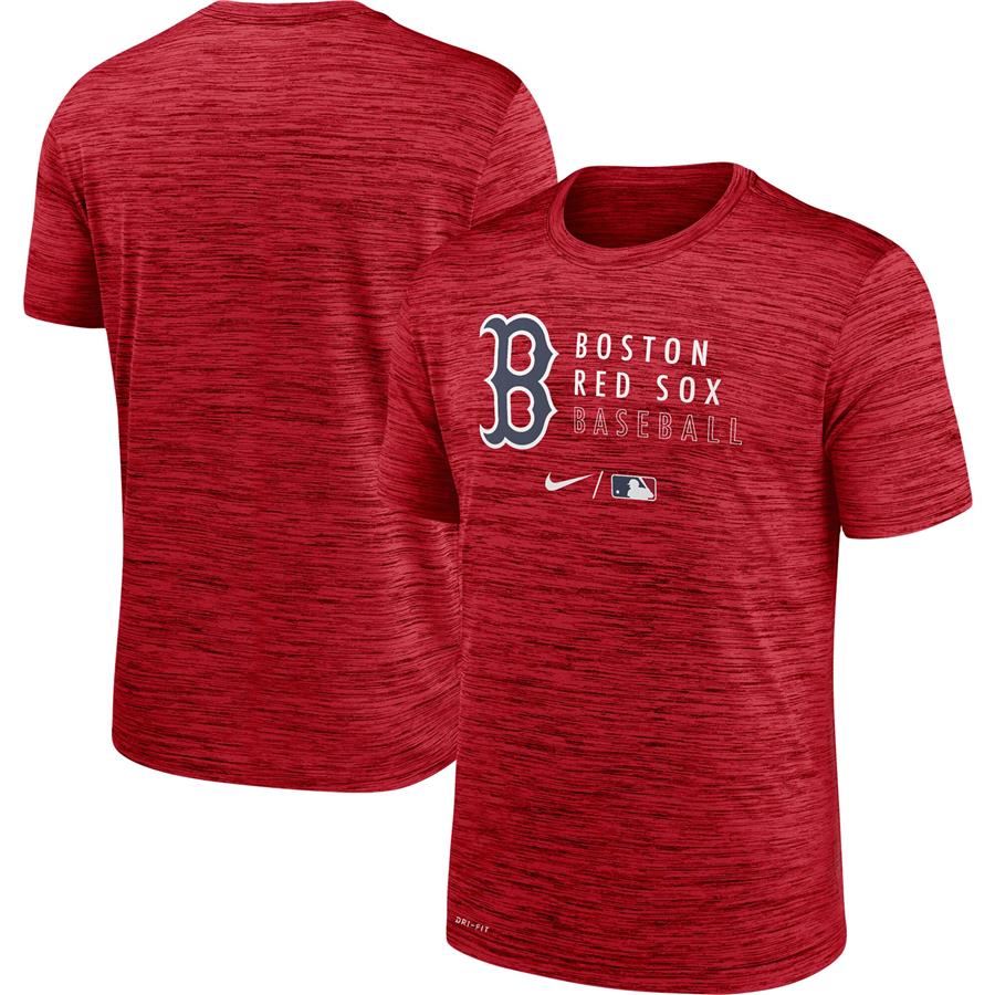Boston Red Sox Nike Authentic Collection Velocity Practice Performance T-Shirt - Heathered Red