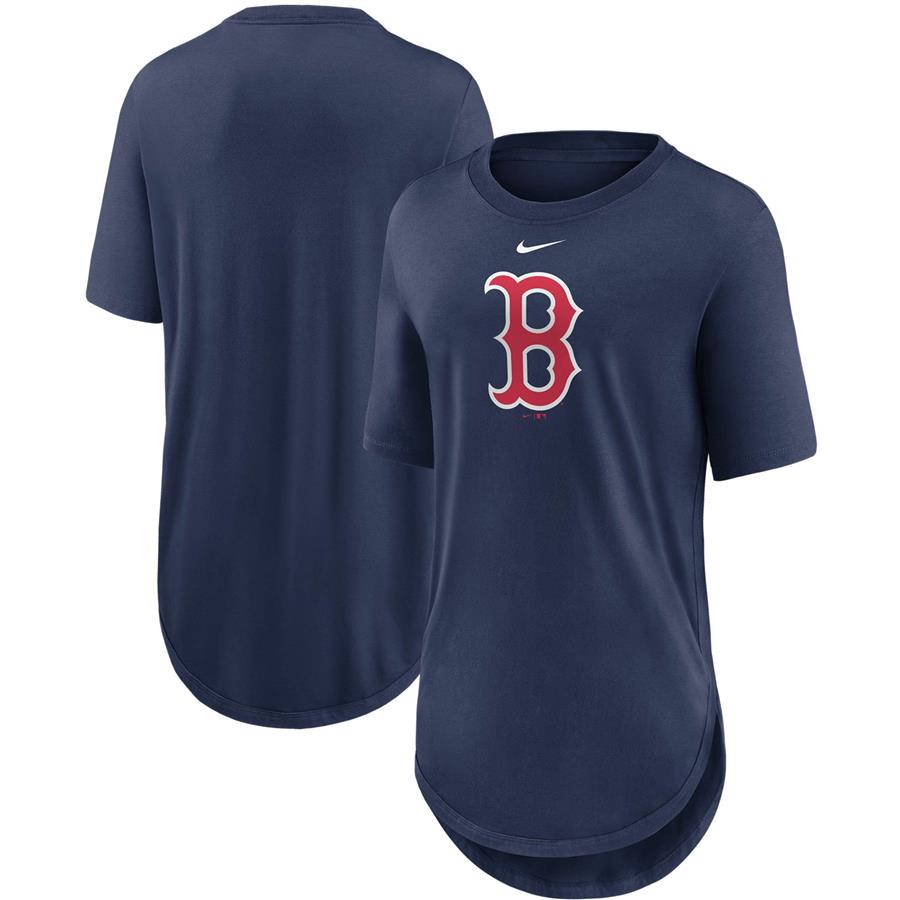 Boston Red Sox Nike Women's Mascot Outline Weekend Tri-Blend T-Shirt - Navy