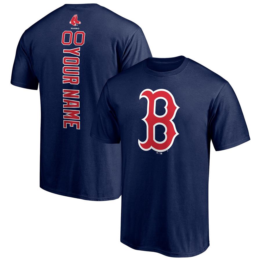 Boston Red Sox Fanatics Branded Personalized Playmaker Name & Number T-Shirt - Navy