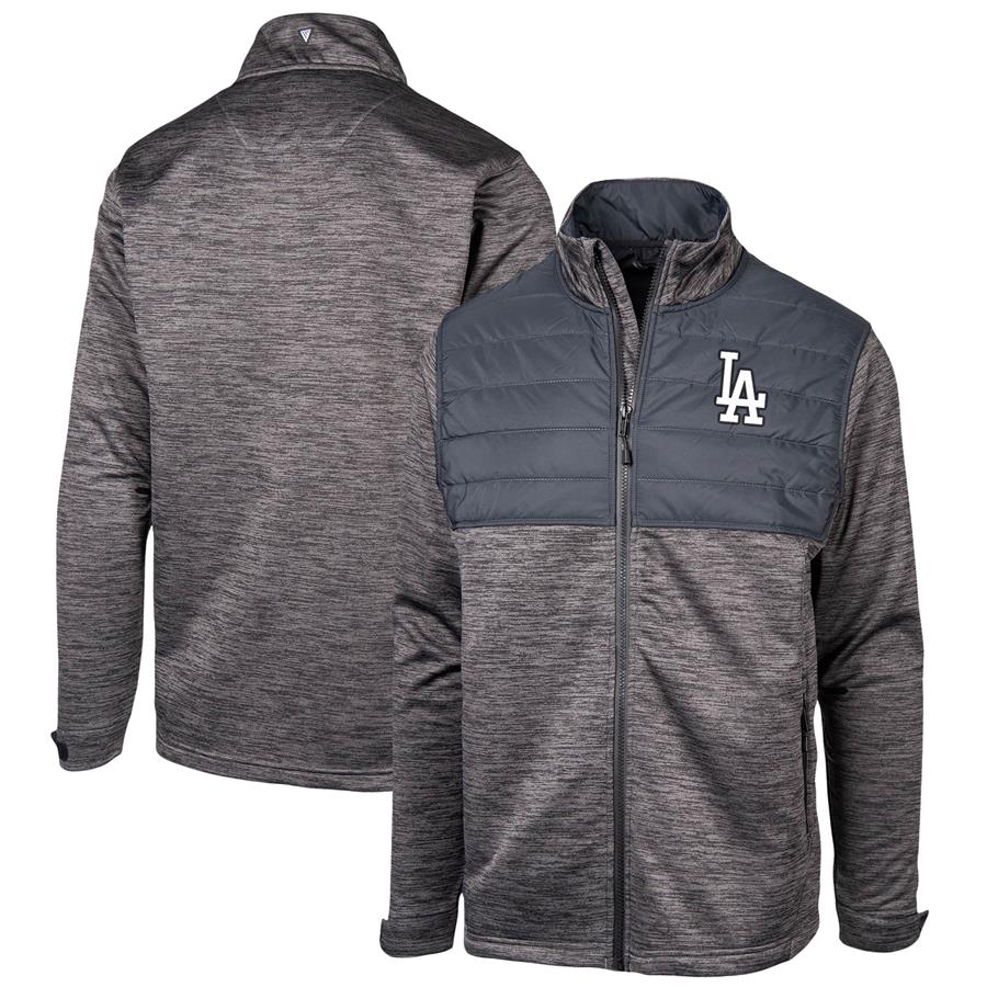 Los Angeles Dodgers Levelwear Beta Full-Zip Jacket - Charcoal