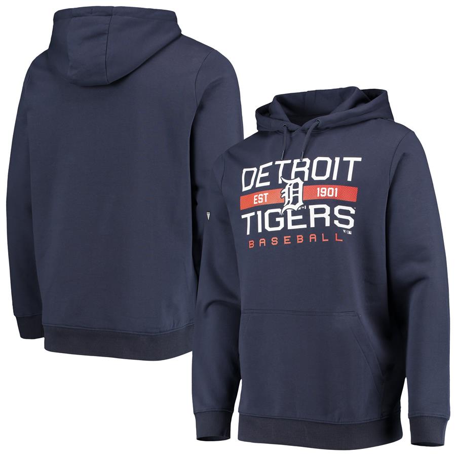 Detroit Tigers Levelwear Podium Pullover Hoodie - Navy