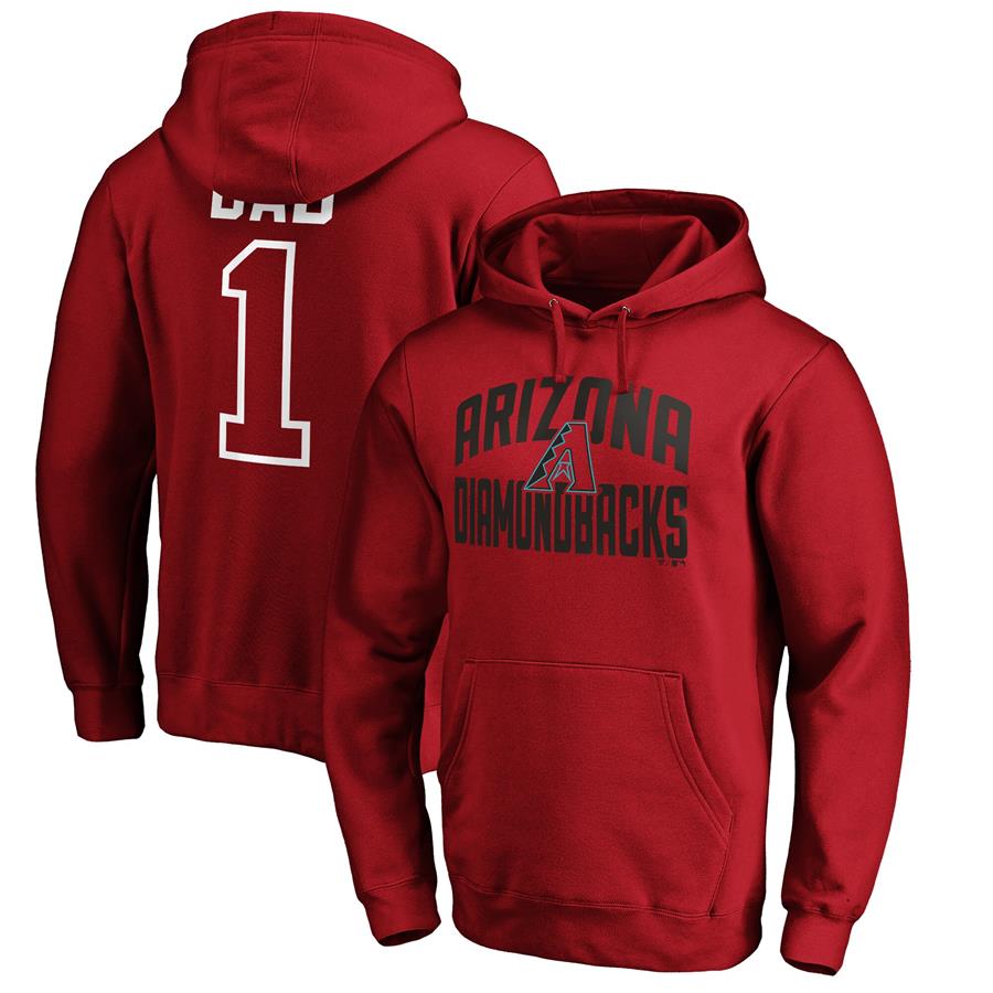 Arizona Diamondbacks Fanatics Branded Father's Day #1 Dad Pullover Hoodie - Red