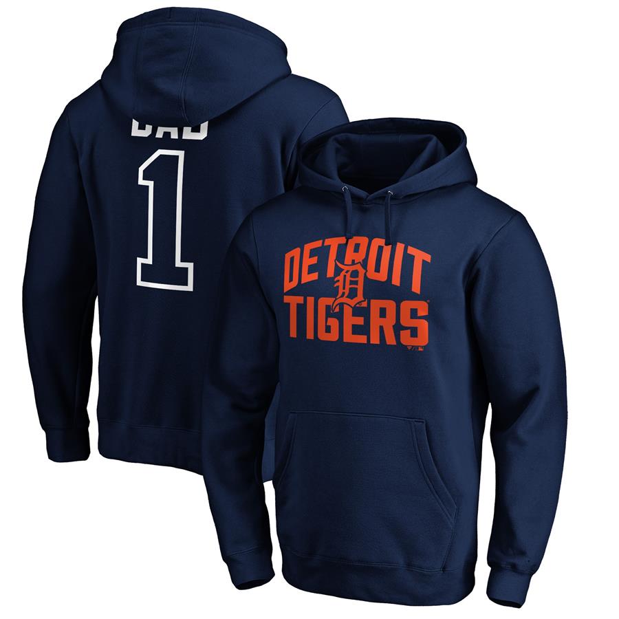 Detroit Tigers Fanatics Branded Father's Day #1 Dad Pullover Hoodie - Navy