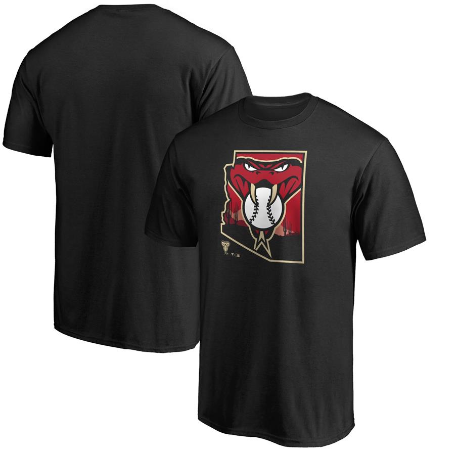 Arizona Diamondbacks Fanatics Branded Baja Hometown Collection T-Shirt - Black