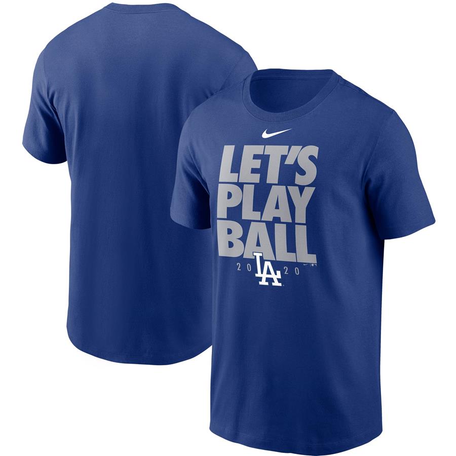 Los Angeles Dodgers Nike Let's Play Ball T-Shirt - Royal