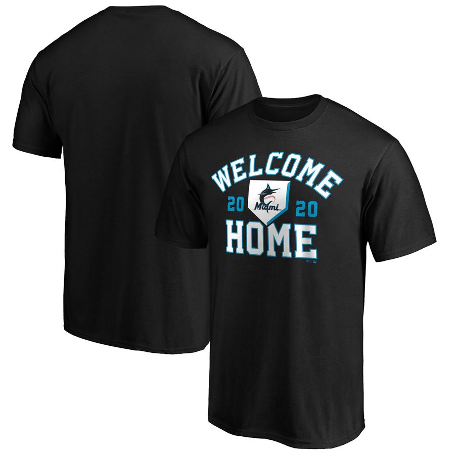 Miami Marlins Fanatics Branded Welcome Home T-Shirt - Black