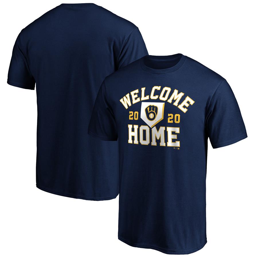 Milwaukee Brewers Fanatics Branded Welcome Home T-Shirt - Navy