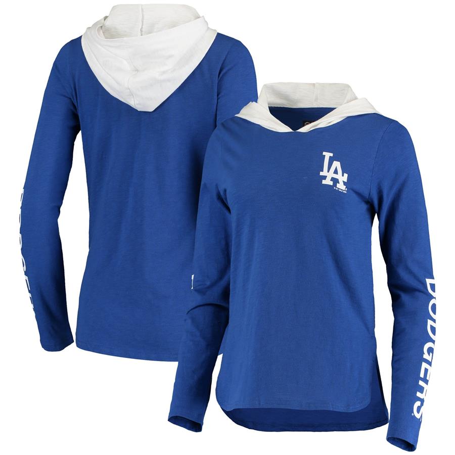 Los Angeles Dodgers G-III 4Her by Carl Banks Women's Crossbar Pullover Hoodie - Royal