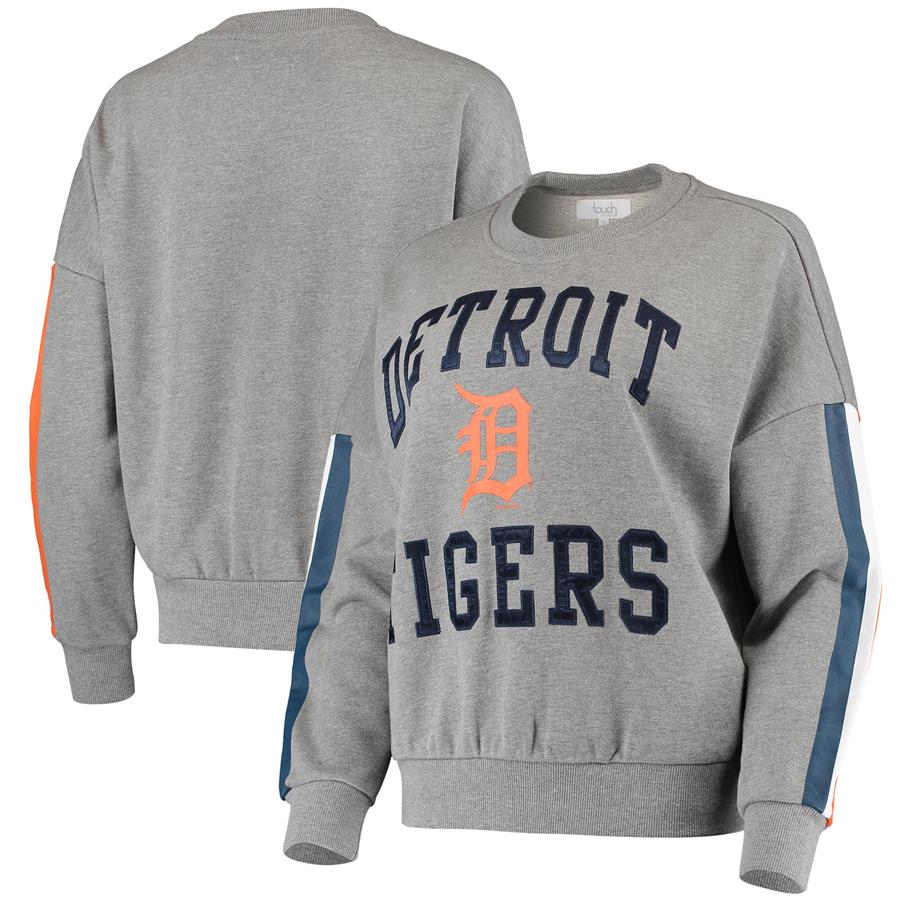 Detroit Tigers Touch Women's Slouchy Freshman Sweatshirt - Heathered Gray