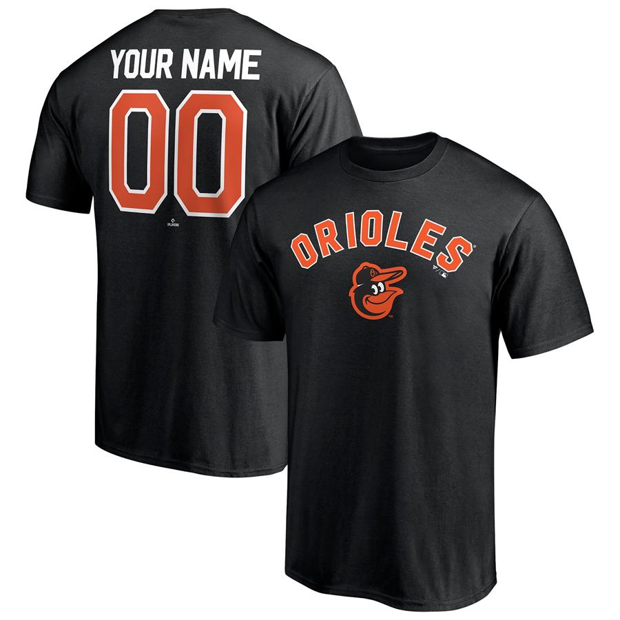 Baltimore Orioles Fanatics Branded Personalized Team Winning Streak Name & Number T-Shirt - Black