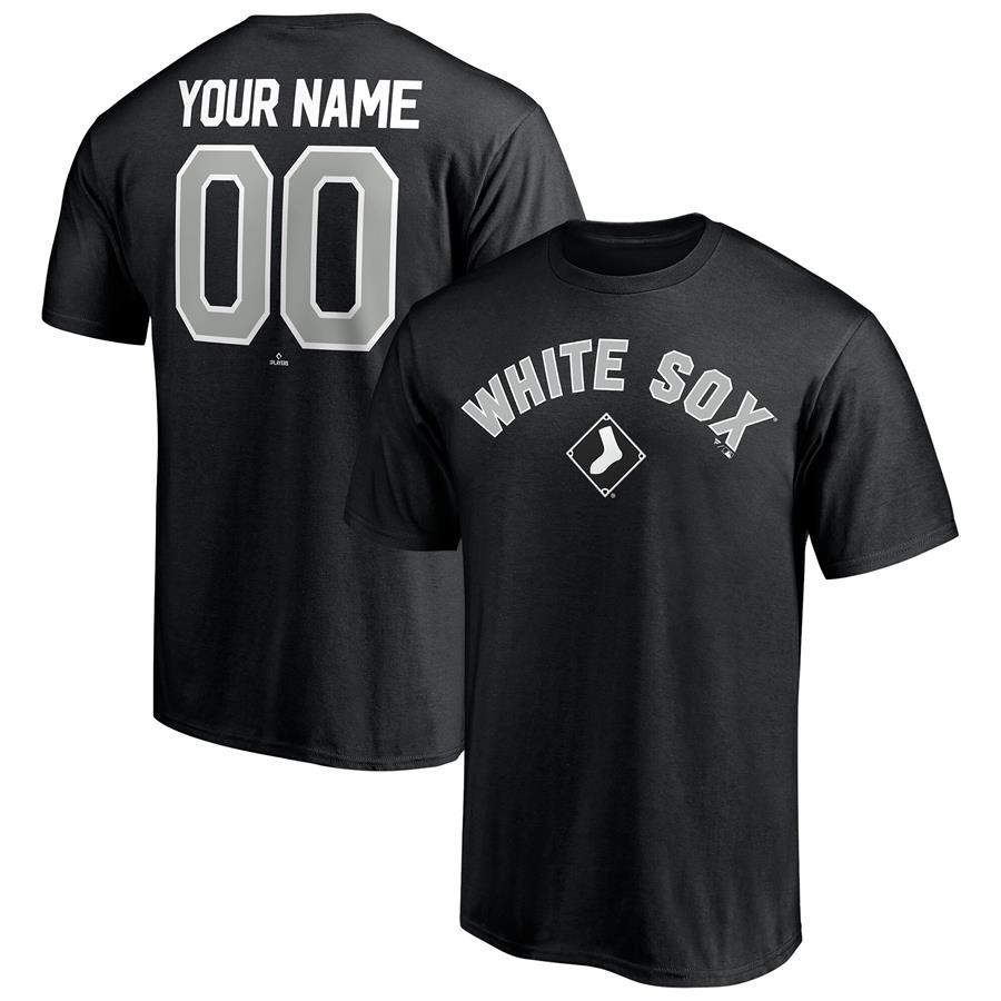 Футболка Chicago White Sox Fanatics Branded Personalized Team Winning Streak Name & Number (чёрный)