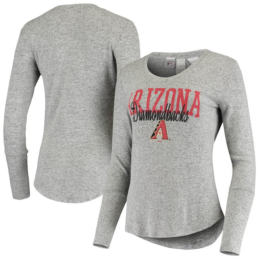 Arizona Diamondbacks Concepts Sport Women's Tri-Blend Long Sleeve T-Shirt - Heathered Gray