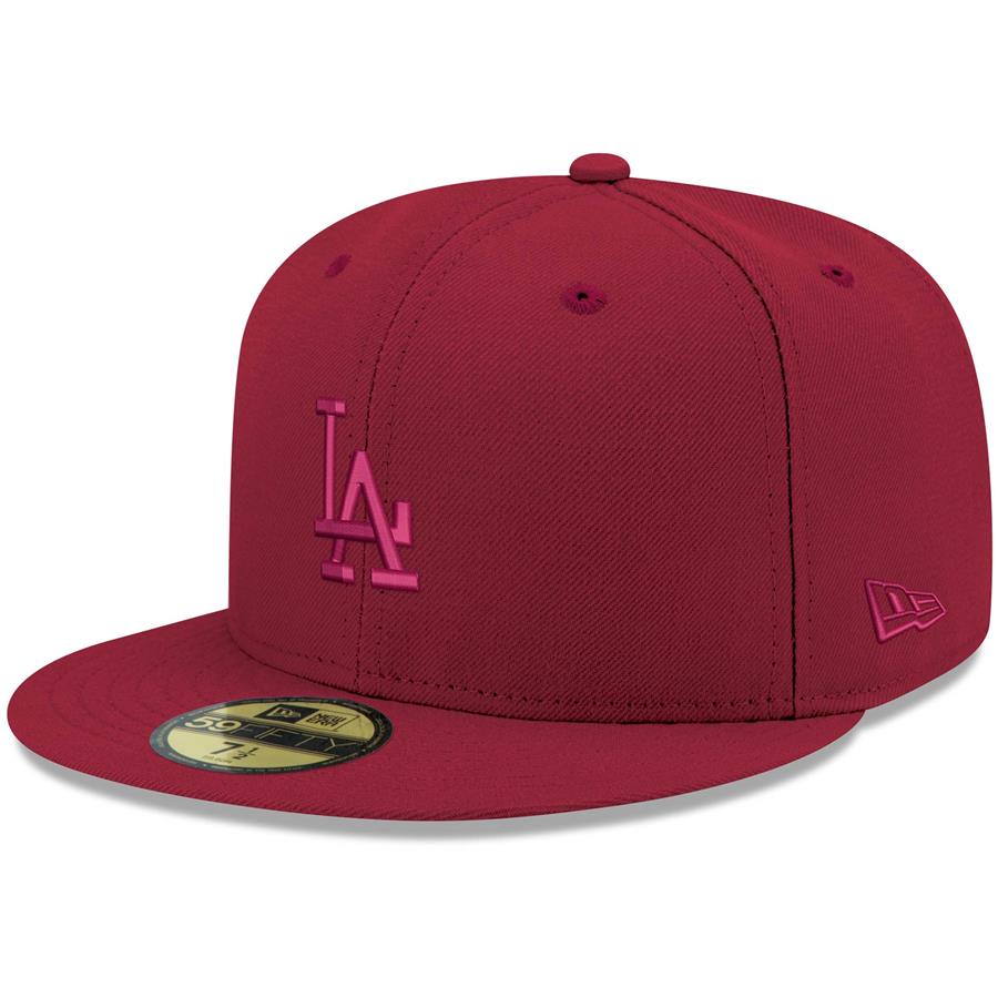 Los Angeles Dodgers New Era Tonal 59FIFTY Fitted Hat - Cardinal