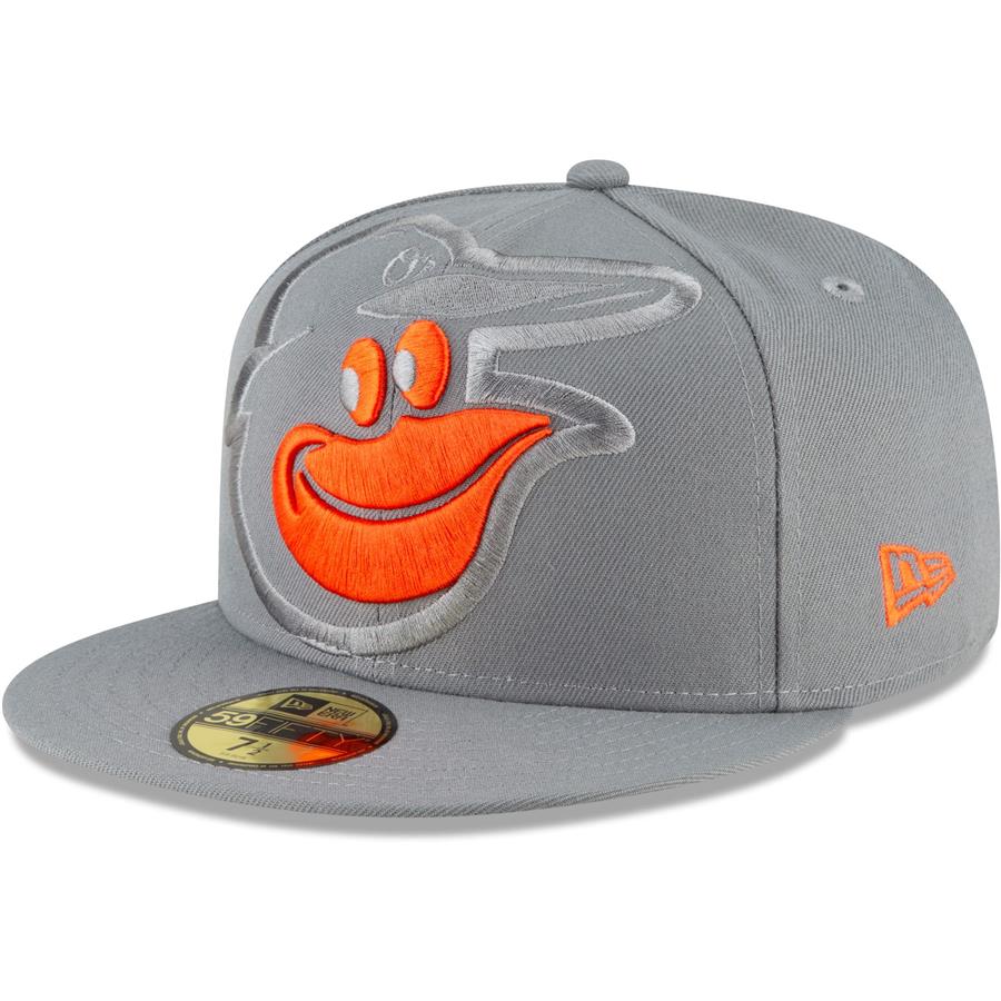 Baltimore Orioles New Era Alternate Logo Elements 59FIFTY Fitted Hat - Gray