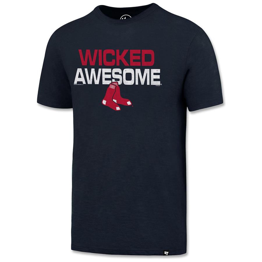 Boston Red Sox '47 Wicked Awesome Scrum T-Shirt - Navy