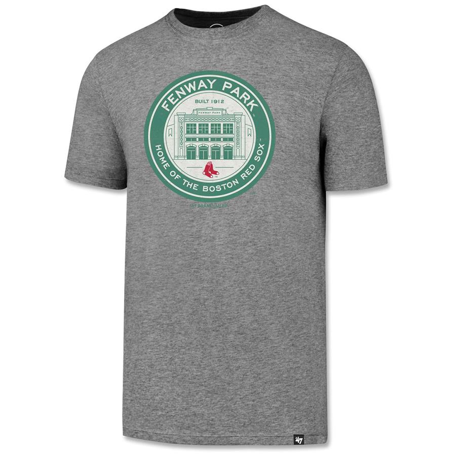 Boston Red Sox '47 Fenway Park Coin Logo Slate Grey T-Shirt - Heather Gray