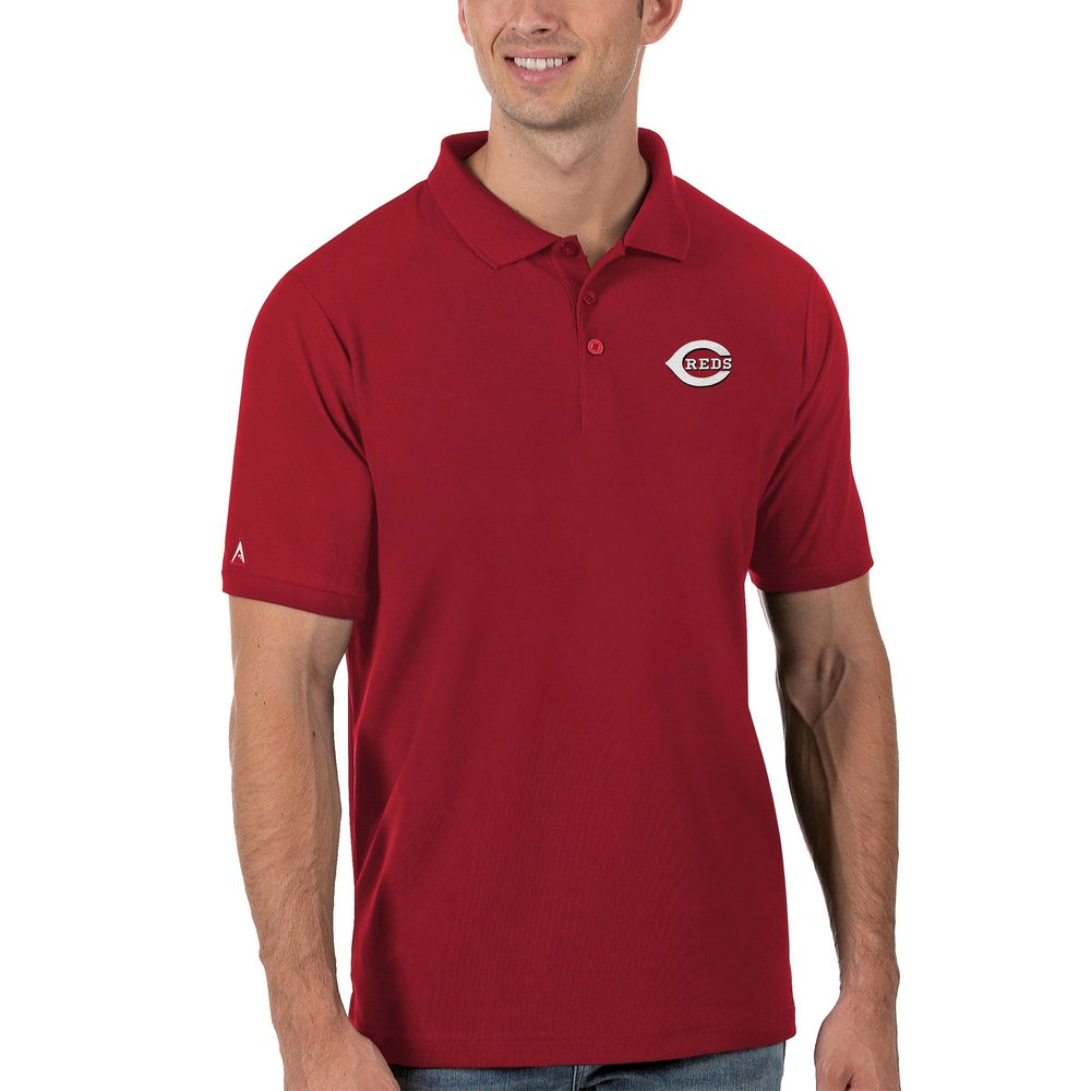 Cincinnati Reds Antigua Legacy Pique Polo - Red