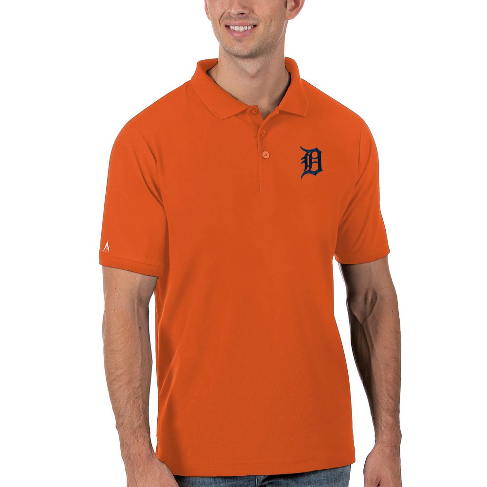 Detroit Tigers Antigua Legacy Pique Polo - Orange