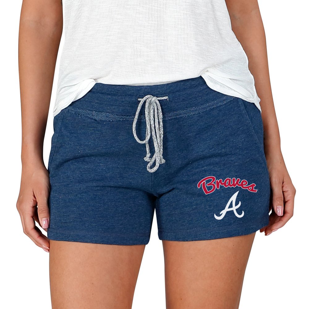 Atlanta Braves Concepts Sport Women's Mainstream Terry Shorts - Navy